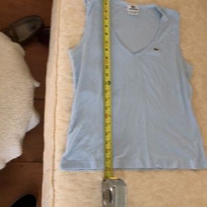 Lacoste light blue tank top size 46